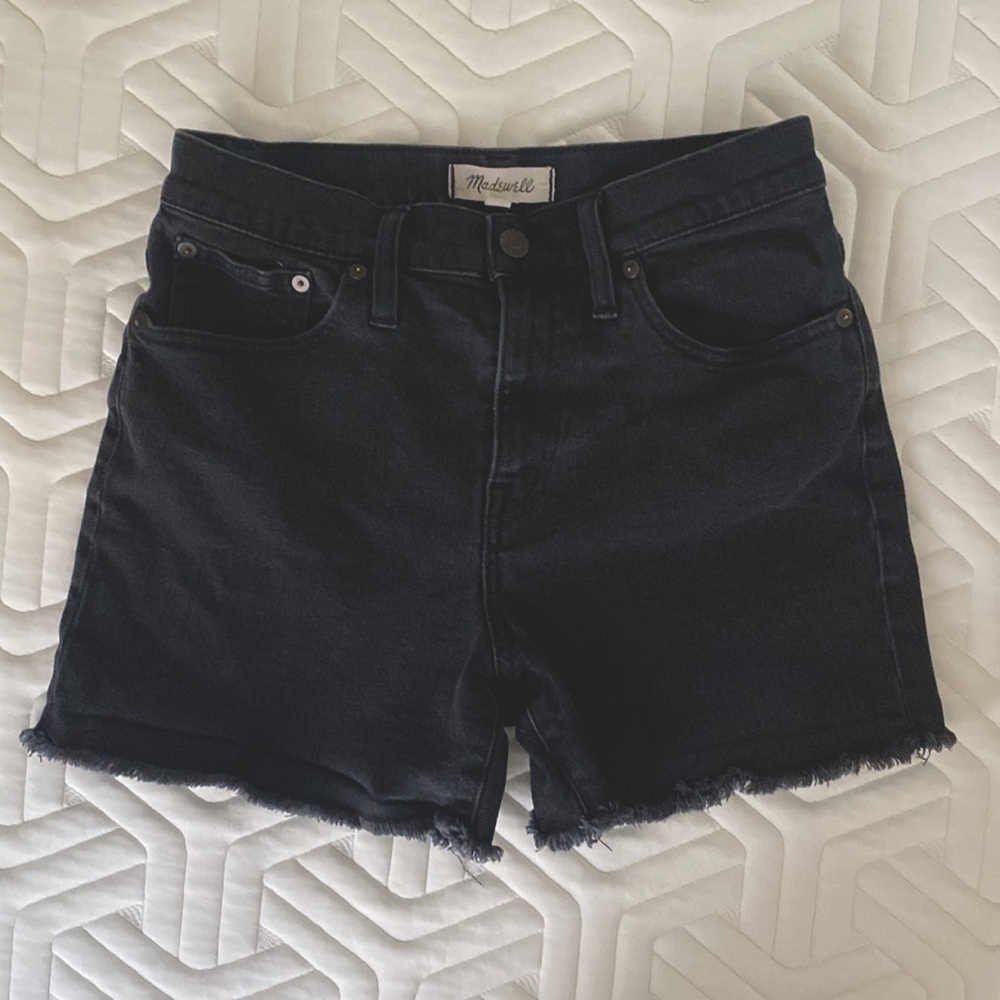 Madewell High-Rise Denim Short - Lunar Black
